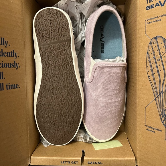 SeaVees Linen Lilac Baja Slip-on 6.5WMNs NIB - Picture 6 of 8